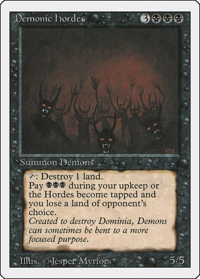 Image for Demonic Hordes (Revised Edition) (3ED) - Magic: The Gathering