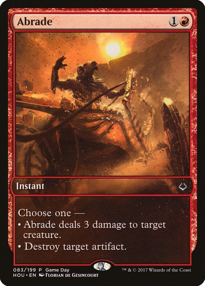 Image for Abrade (83) (Game Day & Store Championship Promos) - Magic: The Gathering