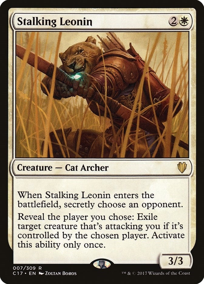 Image for Stalking Leonin (7) (Commander 2017) (C17) - Magic: The Gathering