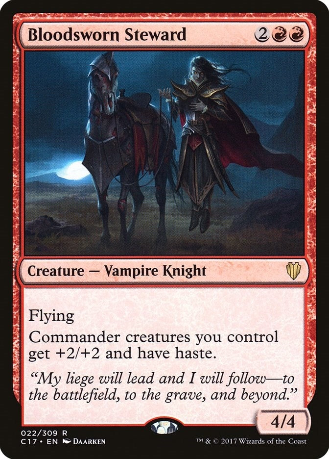 Image for Bloodsworn Steward (22) (Commander 2017) (C17) - Magic: The Gathering