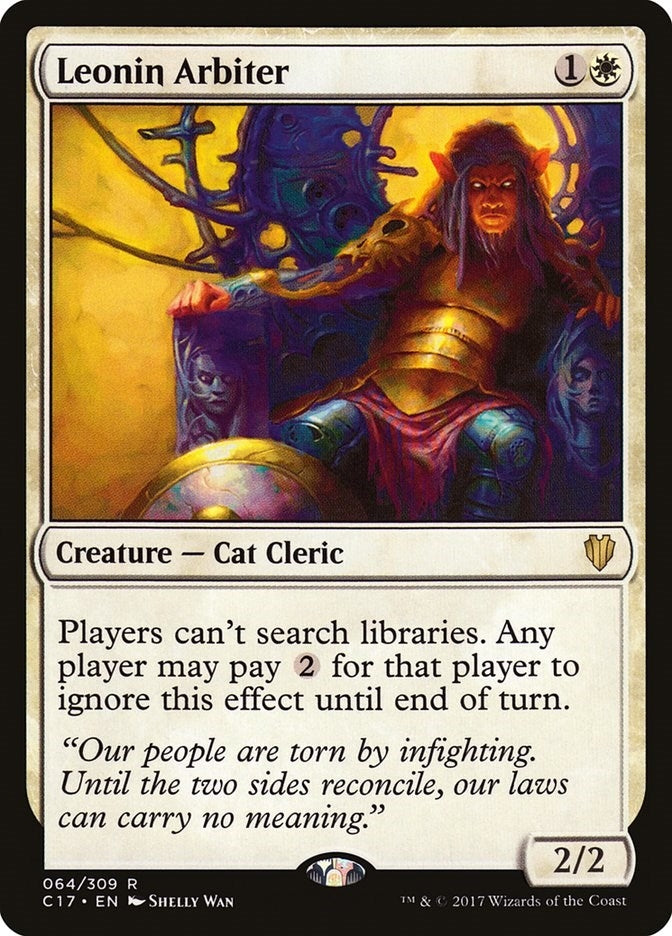 Image for Leonin Arbiter (64) (Commander 2017) (C17) - Magic: The Gathering