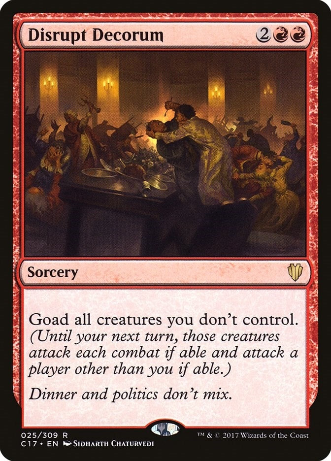 Image for Disrupt Decorum (25) (Commander 2017) (C17) - Magic: The Gathering