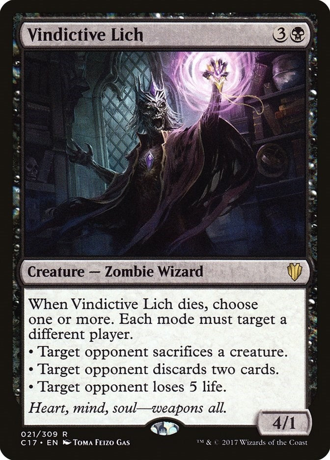 Image for Vindictive Lich (21) (Commander 2017) (C17) - Magic: The Gathering