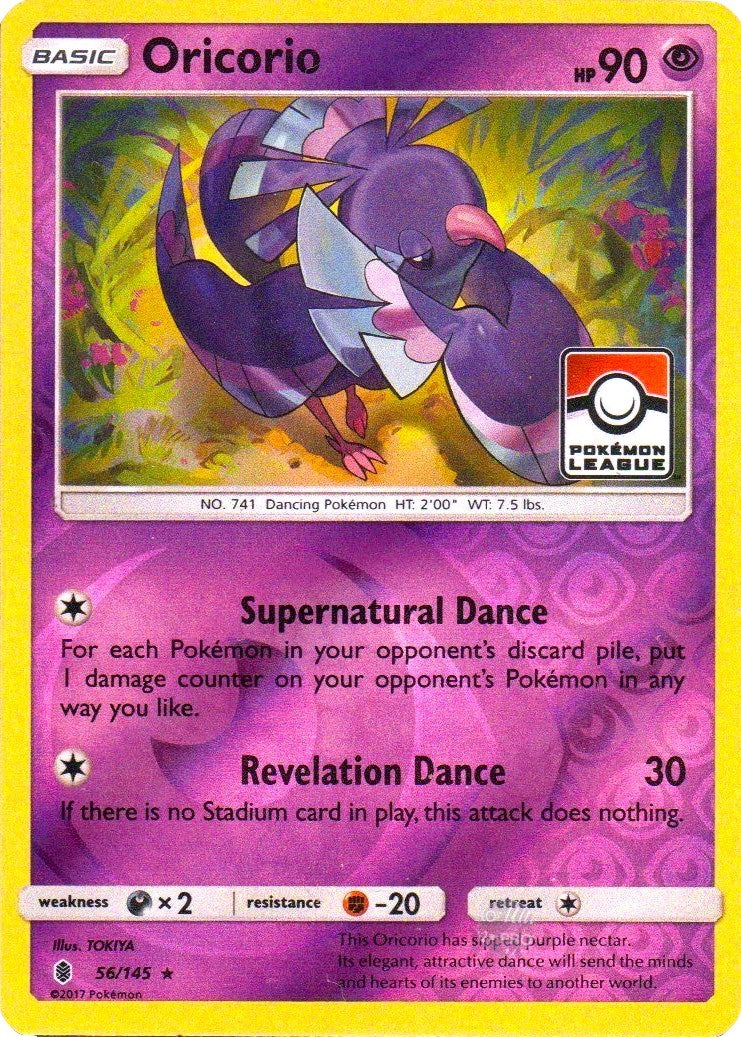 Oricorio - 56/145 (Pokemon League) (056/145) (League & Championship Cards)