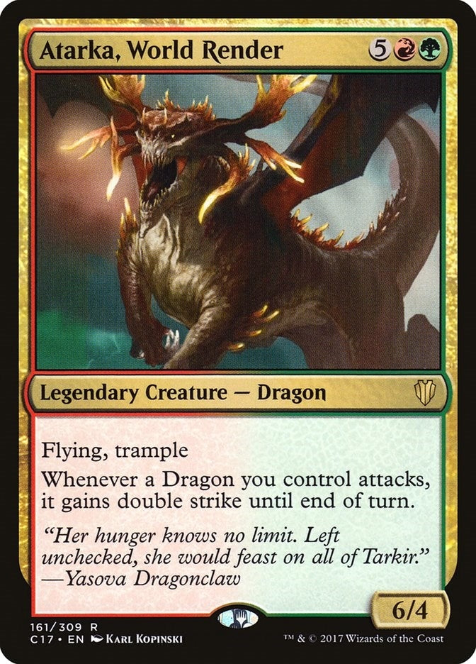 Image for Atarka, World Render (161) (Commander 2017) (C17) - Magic: The Gathering
