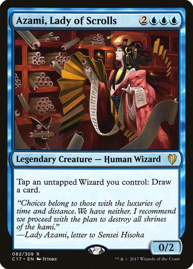 Image for Azami, Lady of Scrolls (82) (Commander 2017) (C17) - Magic: The Gathering
