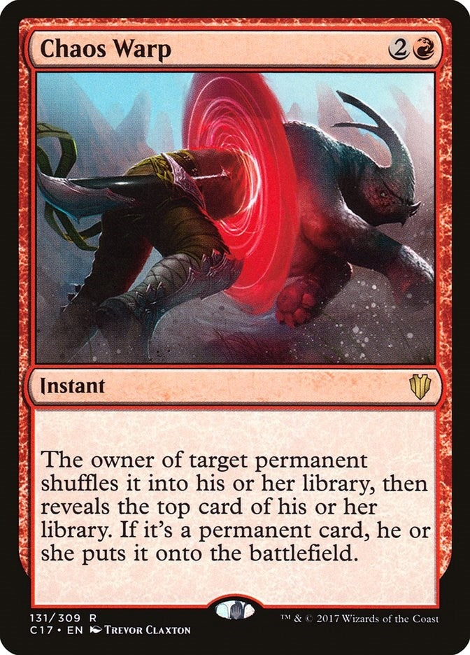 Image for Chaos Warp (131) (Commander 2017) (C17) - Magic: The Gathering