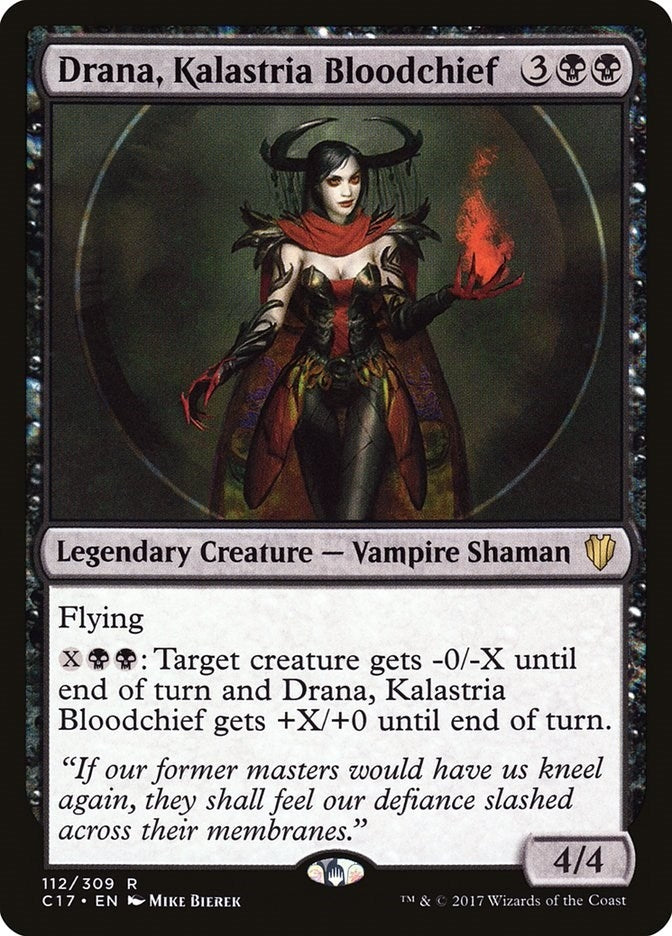 Image for Drana, Kalastria Bloodchief (112) (Commander 2017) (C17) - Magic: The Gathering