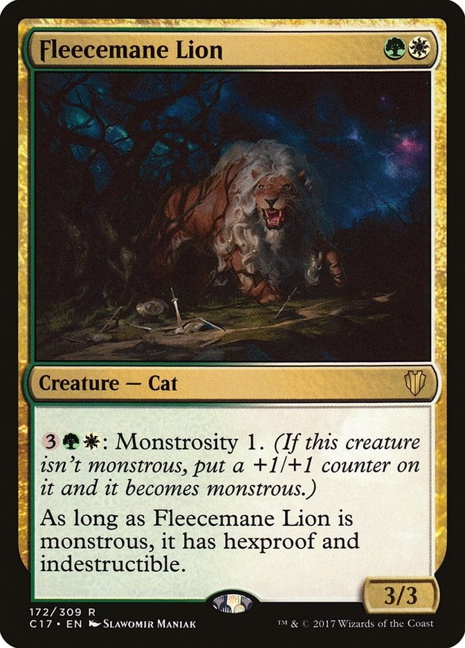 Image for Fleecemane Lion (172) (Commander 2017) (C17) - Magic: The Gathering