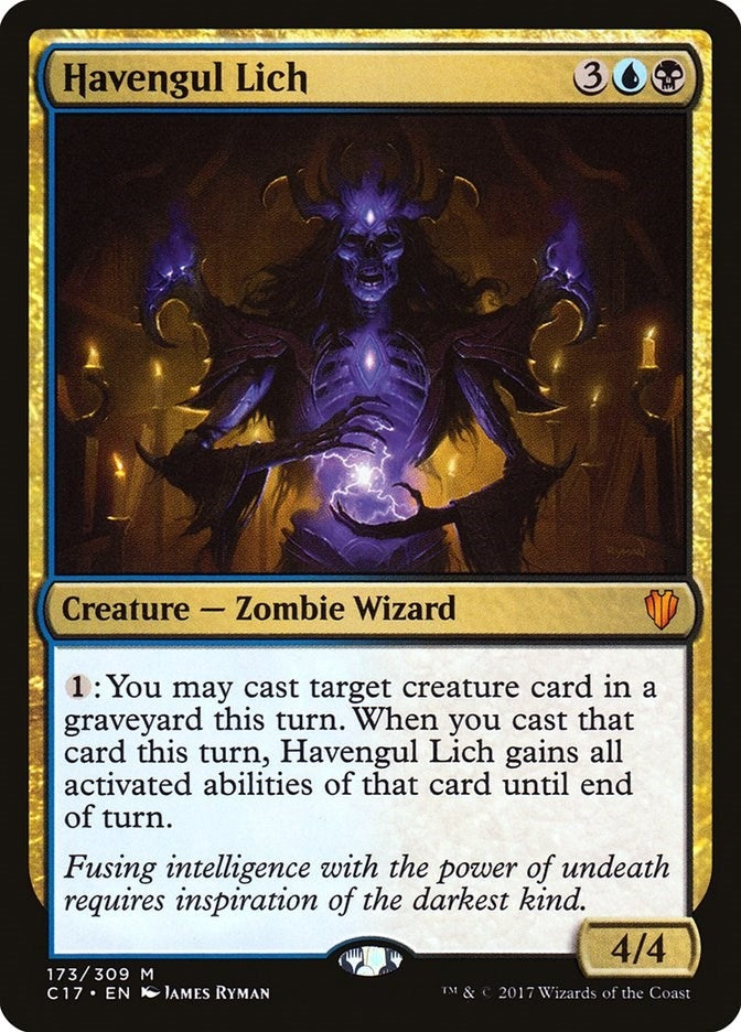 Image for Havengul Lich (173) (Commander 2017) (C17) - Magic: The Gathering