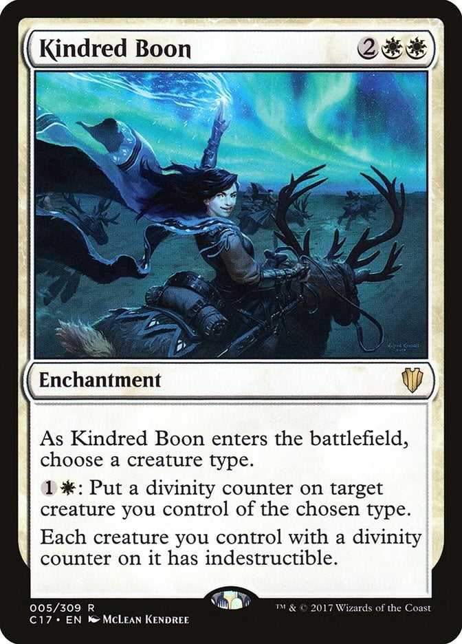 Image for Kindred Boon (5) (Commander 2017) (C17) - Magic: The Gathering