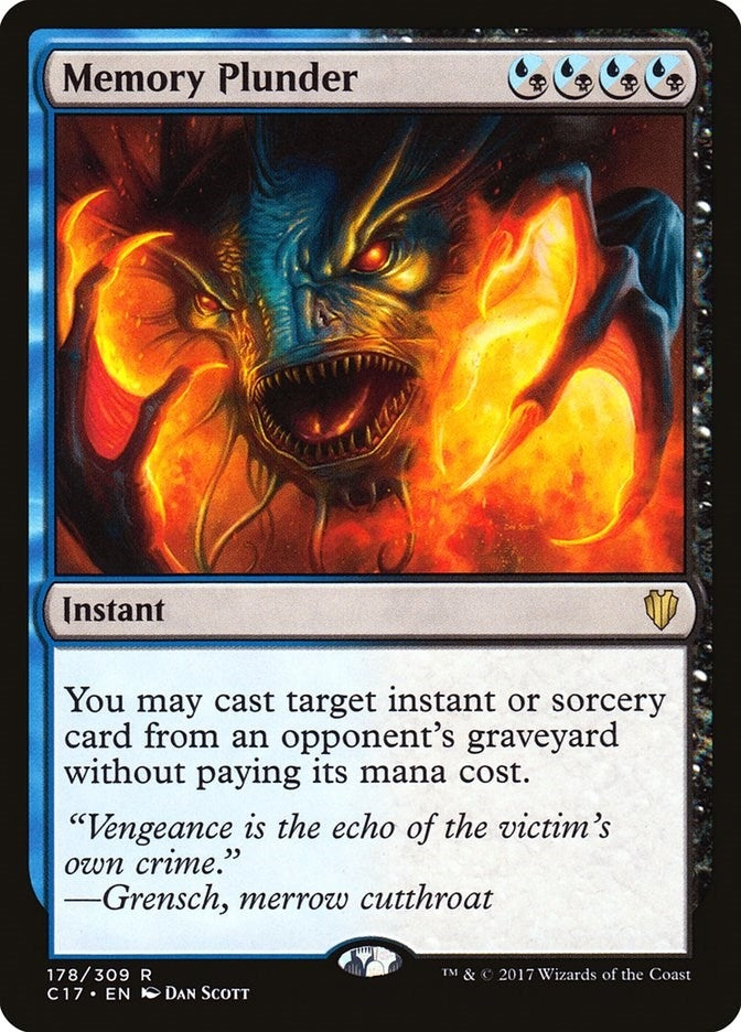 Image for Memory Plunder (178) (Commander 2017) (C17) - Magic: The Gathering