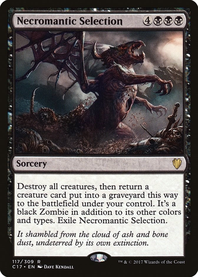Image for Necromantic Selection (117) (Commander 2017) (C17) - Magic: The Gathering