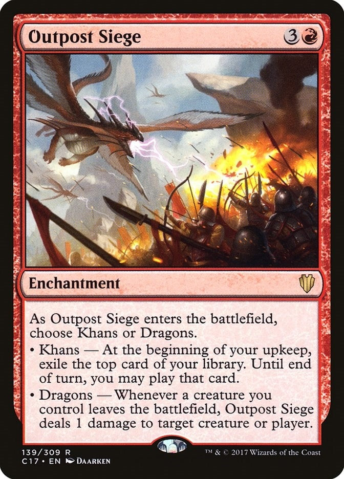Image for Outpost Siege (139) (Commander 2017) (C17) - Magic: The Gathering