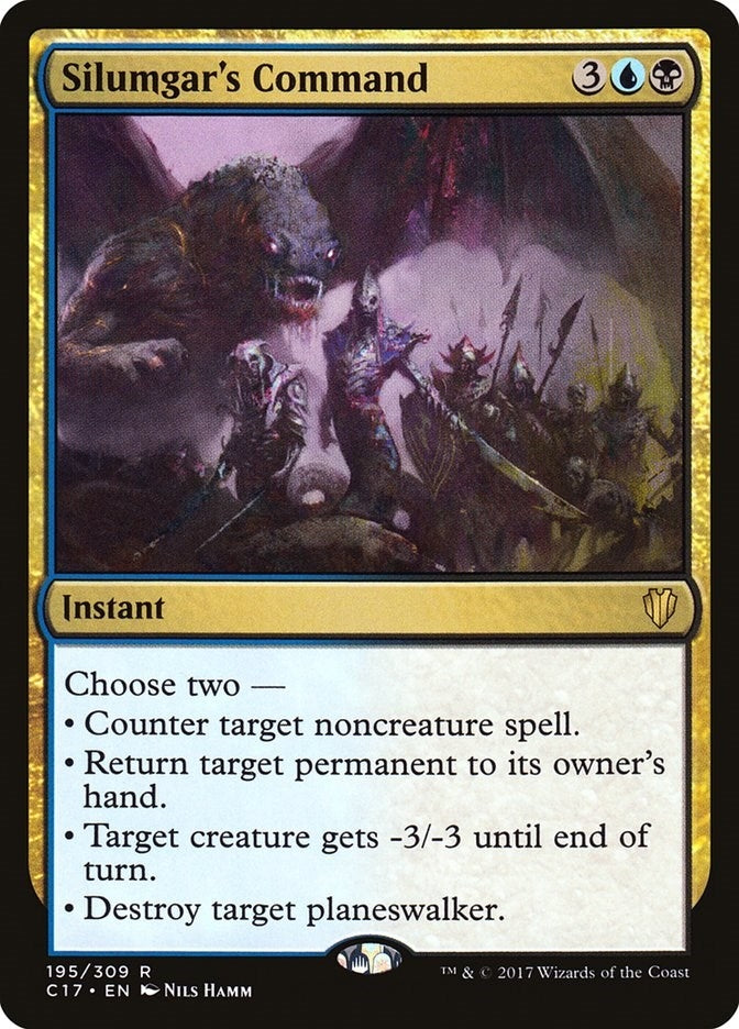 Image for Silumgar's Command (195) (Commander 2017) (C17) - Magic: The Gathering