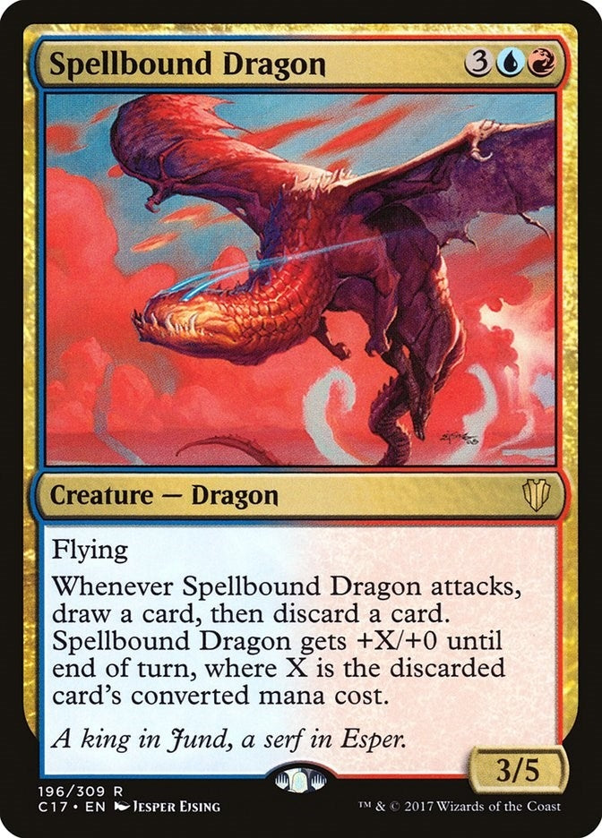 Image for Spellbound Dragon (196) (Commander 2017) (C17) - Magic: The Gathering