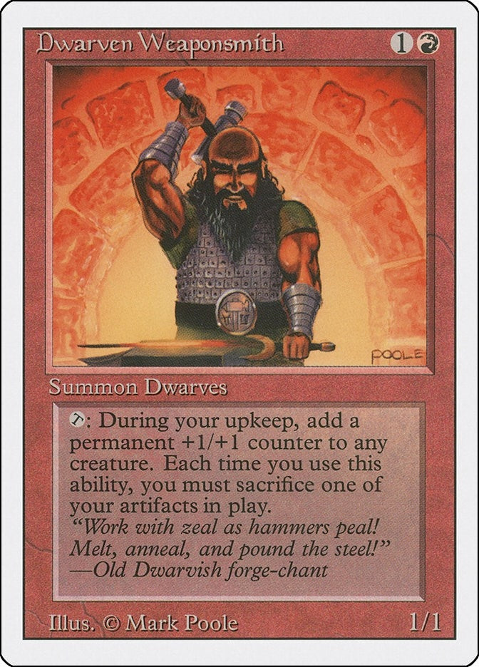 Image for Dwarven Weaponsmith (Revised Edition) (3ED) - Magic: The Gathering