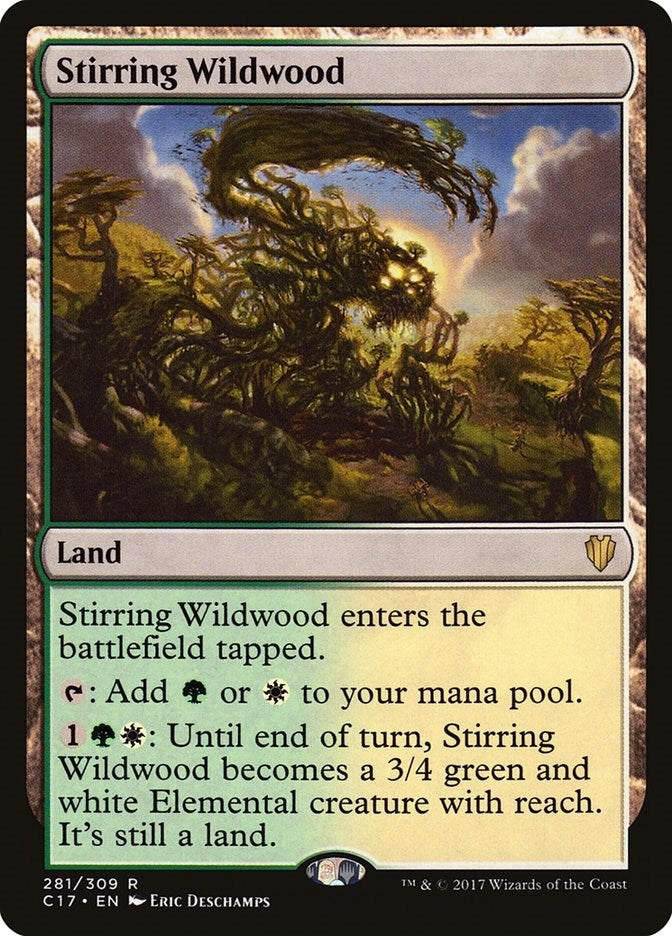 Image for Stirring Wildwood (281) (Commander 2017) (C17) - Magic: The Gathering
