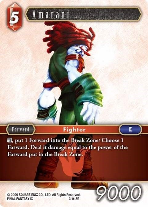 Image for Amarant (3-013R) (Opus III) (OP3) - Final Fantasy TCG