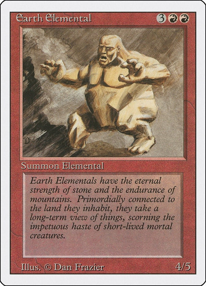 Image for Earth Elemental (Revised Edition) (3ED) - Magic: The Gathering