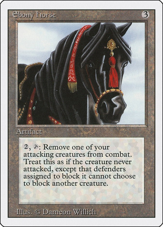 Image for Ebony Horse (Revised Edition) (3ED) - Magic: The Gathering