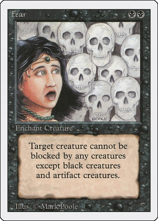 Image for Fear (Revised Edition) (3ED) - Magic: The Gathering