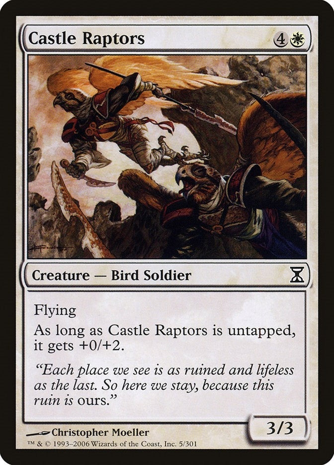 Image for Castle Raptors (5) (Time Spiral) (TSP) - Magic: The Gathering