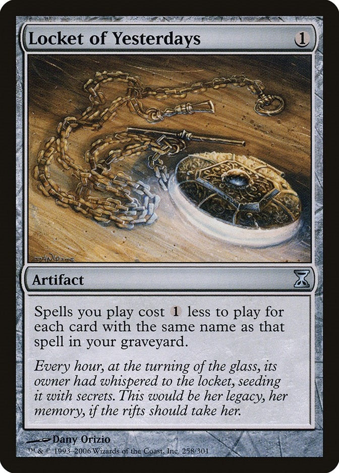 Image for Locket of Yesterdays (258) (Time Spiral) (TSP) - Magic: The Gathering