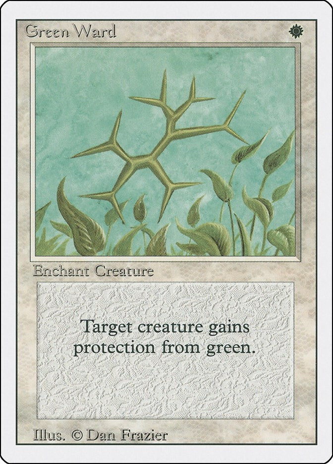 Image for Green Ward (Revised Edition) (3ED) - Magic: The Gathering