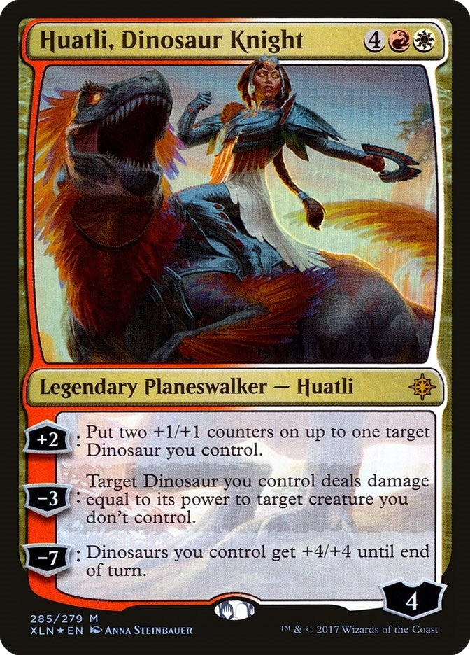 Image for Huatli, Dinosaur Knight (285) (XLN) - Magic: The Gathering