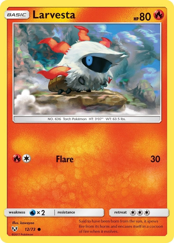 Larvesta (12/73) (Shining Legends)