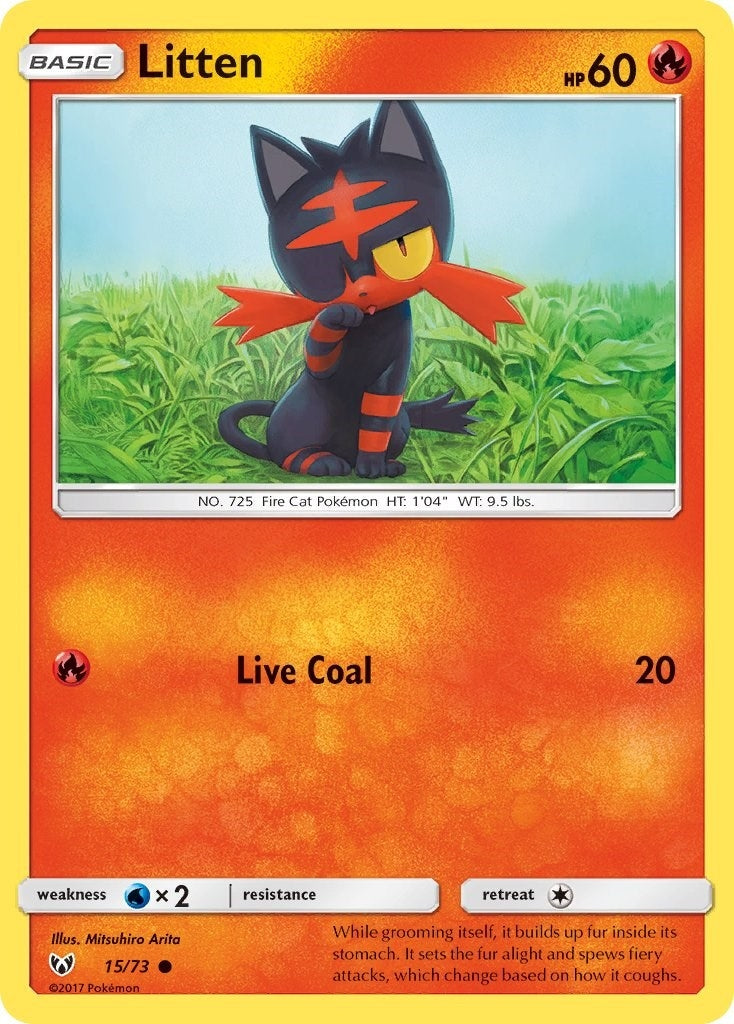 Litten (15/73) (Shining Legends)