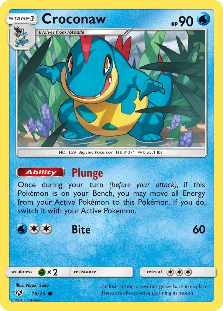 Croconaw (19/73) (Shining Legends)