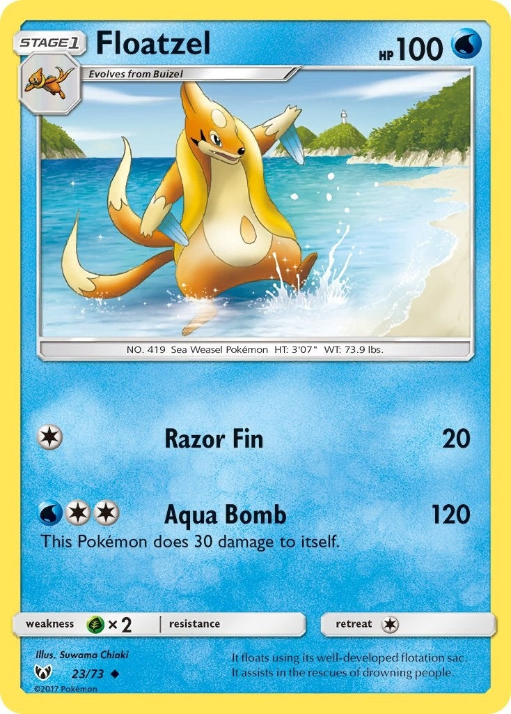 Floatzel (23/73) (Shining Legends)