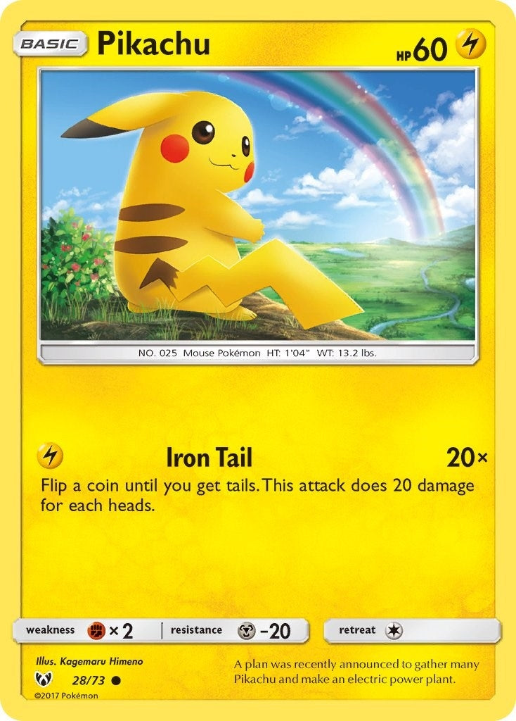Pikachu (28/73) (Shining Legends)