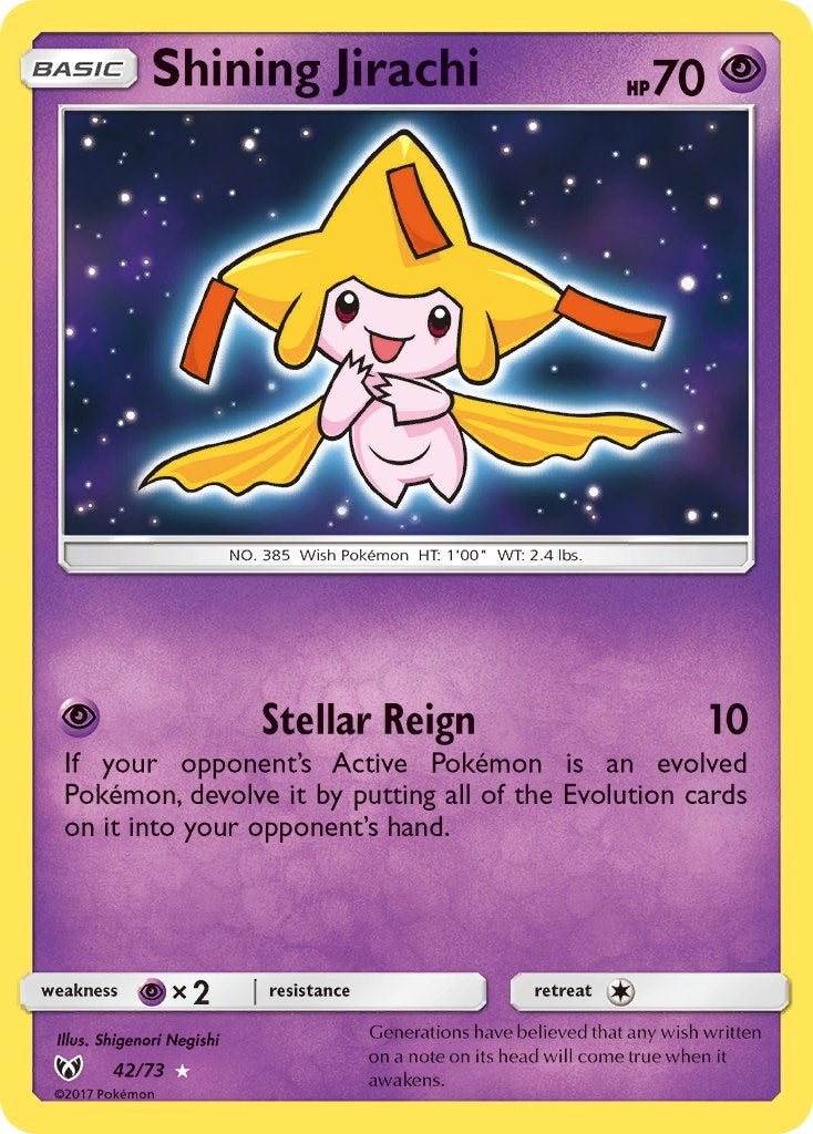 Shining Jirachi (42/73) (Shining Legends)