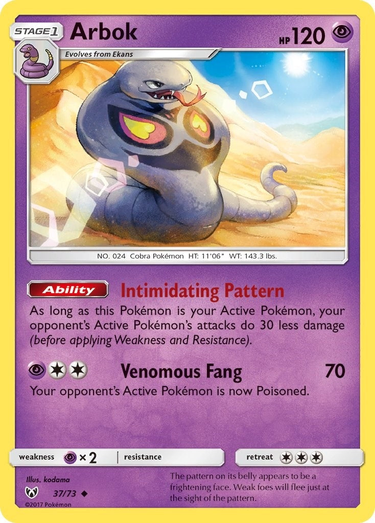 Arbok (37/73) (Shining Legends)
