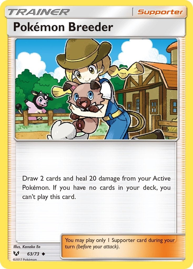 Pokemon Breeder (63/73) (Shining Legends)