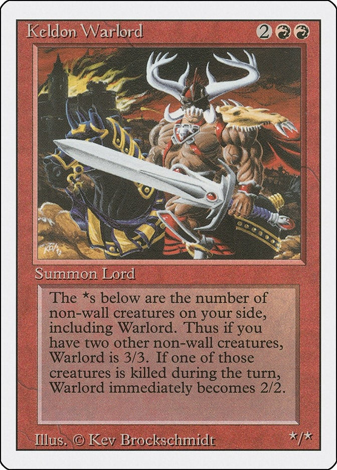 Image for Keldon Warlord (Revised Edition) (3ED) - Magic: The Gathering