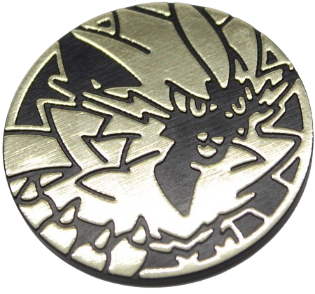 Pokemon Zeraora Large Collectible Coin (Gold Mirror Holofoil)