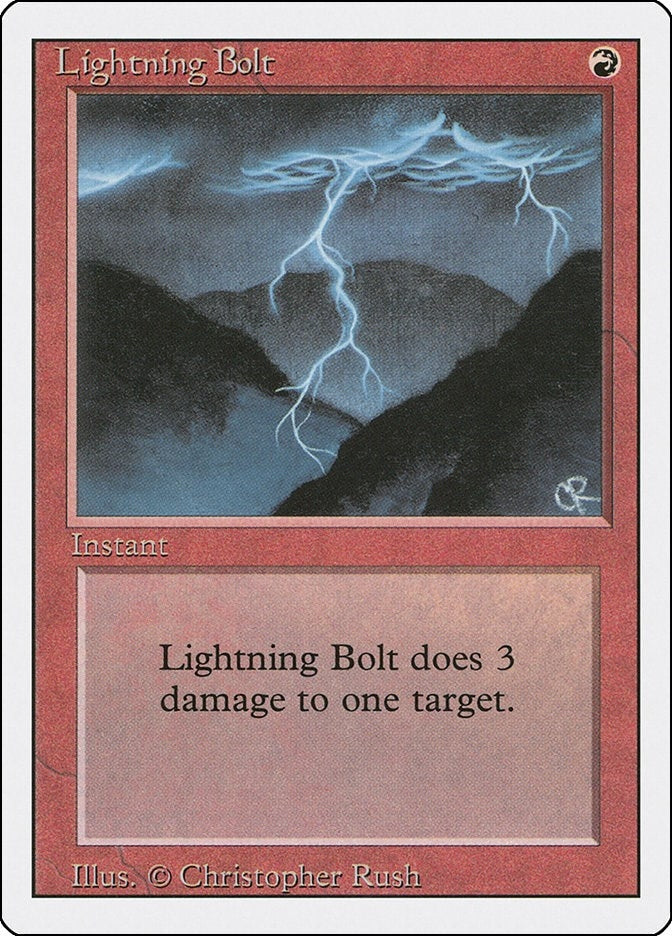 Image for Lightning Bolt (Revised Edition) (3ED) - Magic: The Gathering