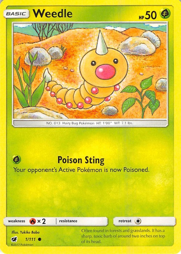 Weedle (1/111) (SM - Crimson Invasion)