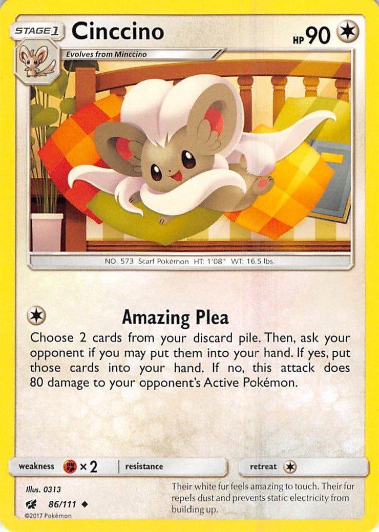 Cinccino (86/111) (SM - Crimson Invasion)