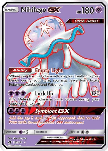 Nihilego GX (Full Art) (103/111) (SM - Crimson Invasion)