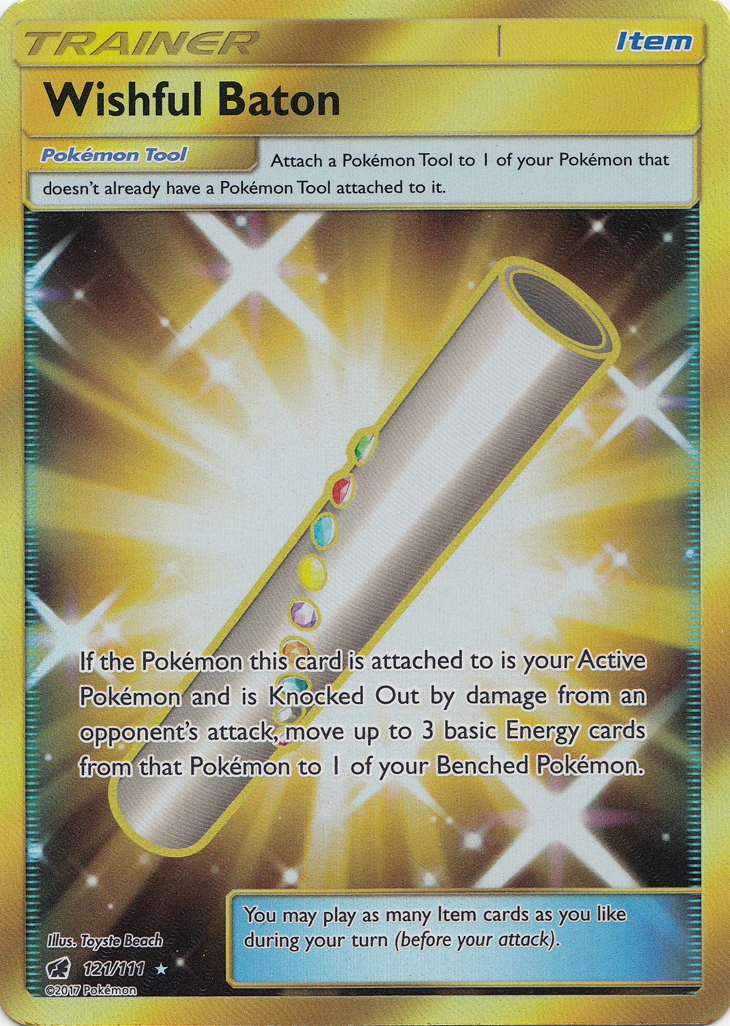 Wishful Baton (Secret) (121/111) (SM - Crimson Invasion)