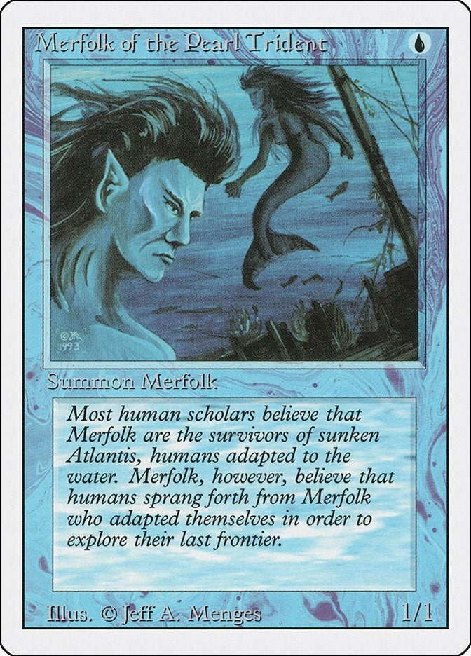 Image for Merfolk of the Pearl Trident (Revised Edition) (3ED) - Magic: The Gathering