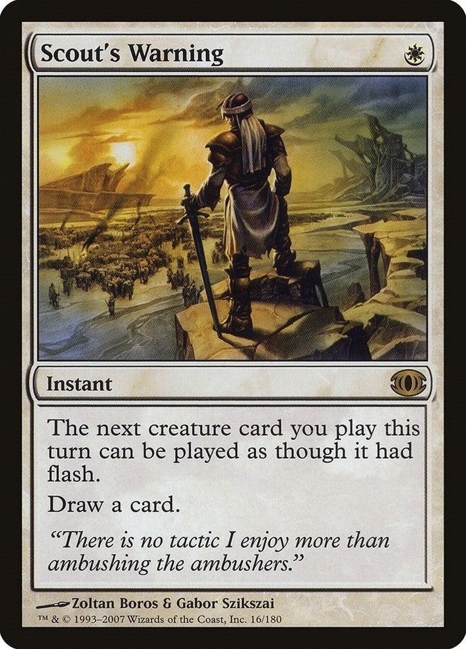 Image for Scout's Warning (16) (Future Sight) (FUT) - Magic: The Gathering