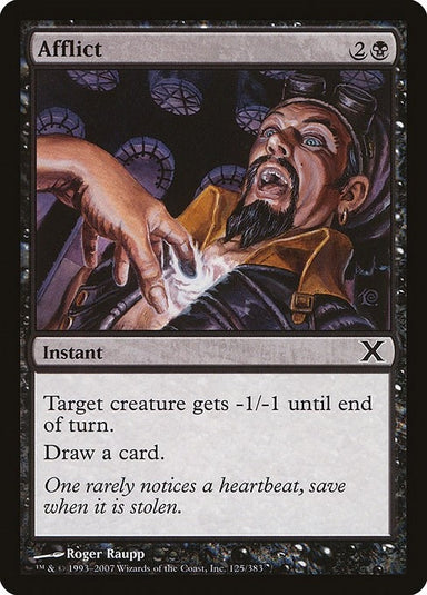 Image for Afflict (125) (10th Edition) (10E) - Magic: The Gathering