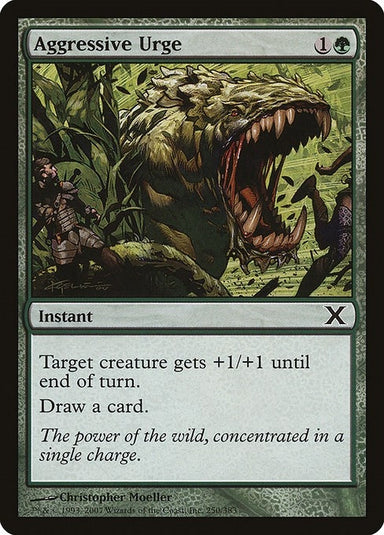 Image for Aggressive Urge (250) (10th Edition) (10E) - Magic: The Gathering