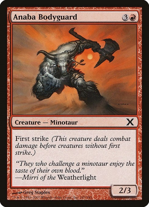 Image for Anaba Bodyguard (187) (10th Edition) (10E) - Magic: The Gathering